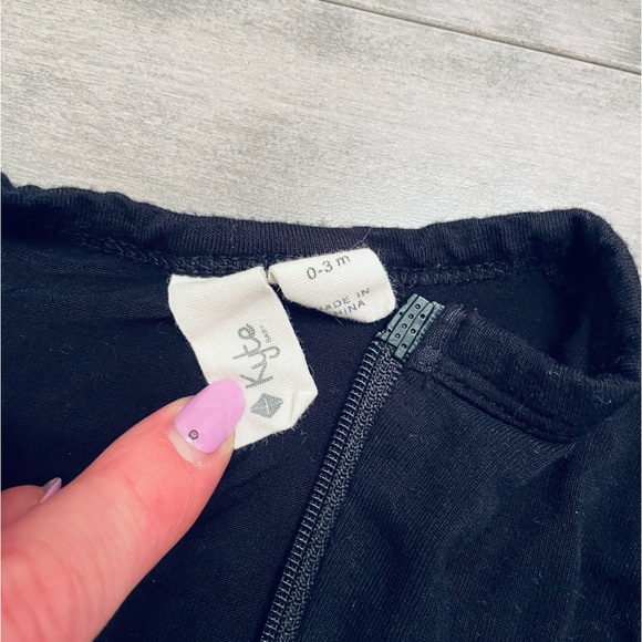 Kyte baby zippered footie - midnight - Picture 3 of 4